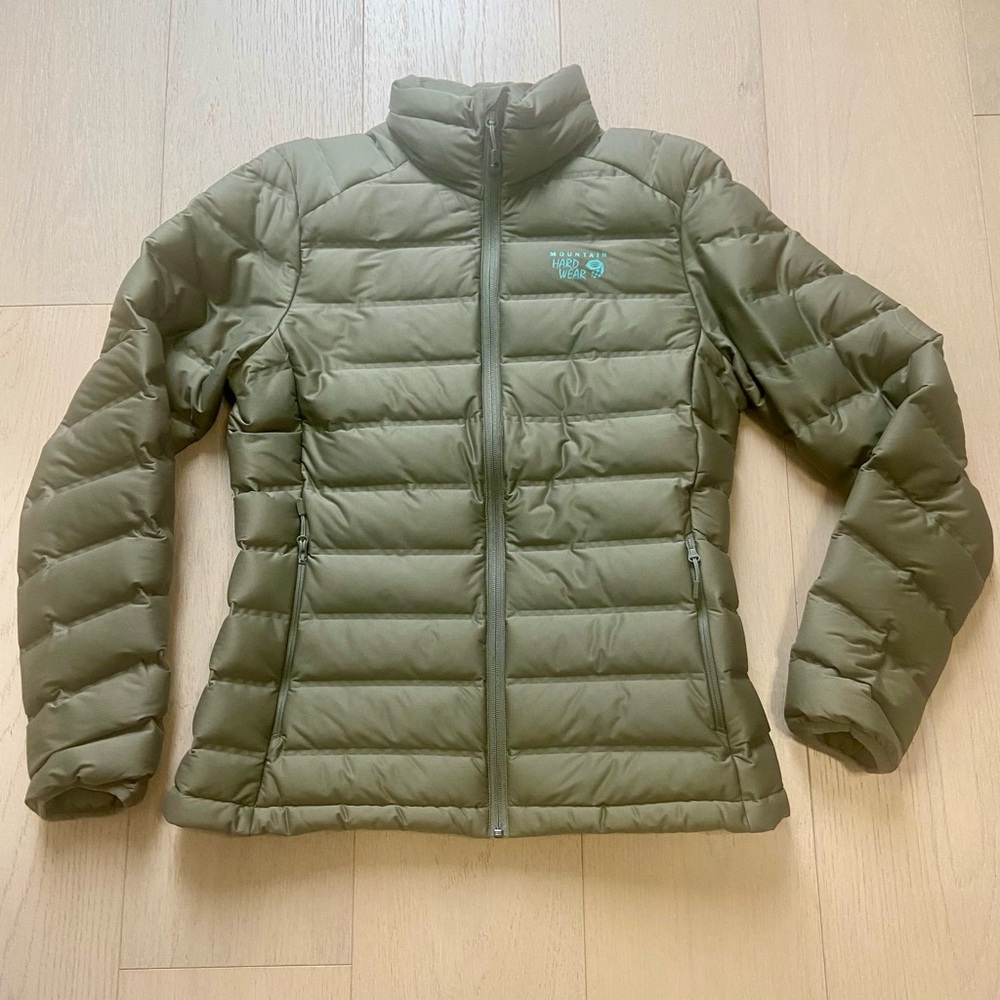 Mountain Hardwear Sage Green Puffer Jacket